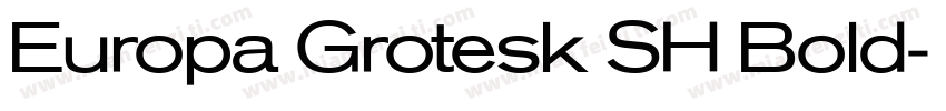 Europa Grotesk SH Bold字体转换